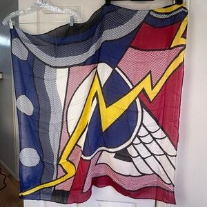 New Roy Lichtenstein Graphic Scarf
